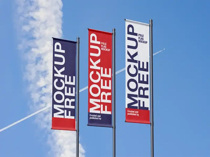 موکاپ Free Pole Banner