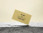 موکاپ روی سنگ